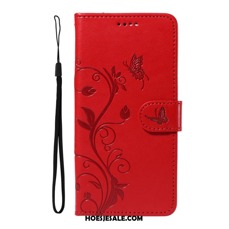 Folio-hoesje Xiaomi Redmi Note 14 4g Telefoonhoesje Bloemenpatronen