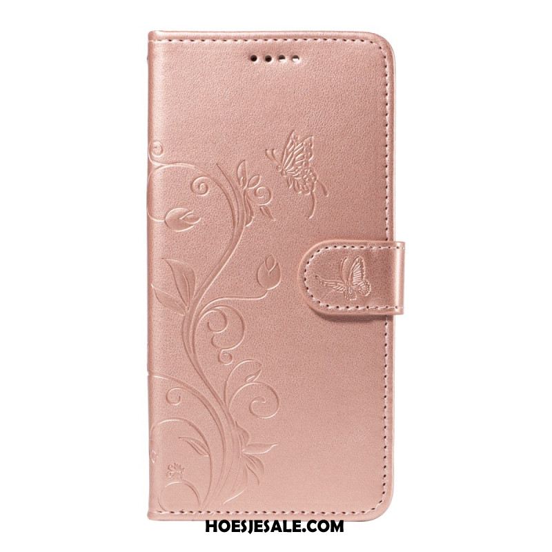 Folio-hoesje Xiaomi Redmi Note 14 4g Telefoonhoesje Bloemenpatronen