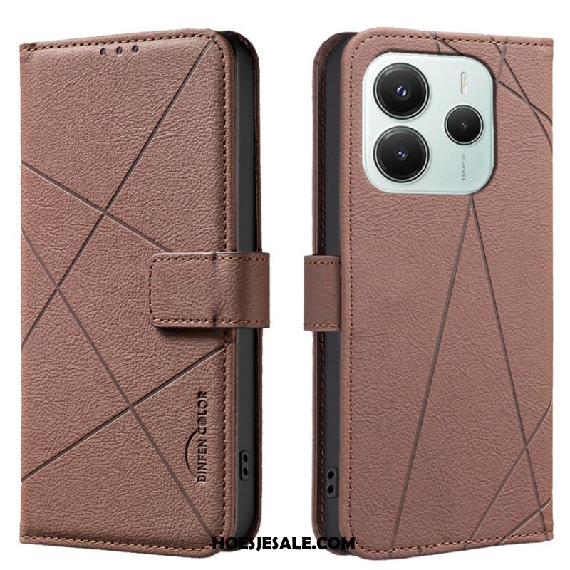 Folio-hoesje Xiaomi Redmi Note 14 5g Binfen Color Lijnen