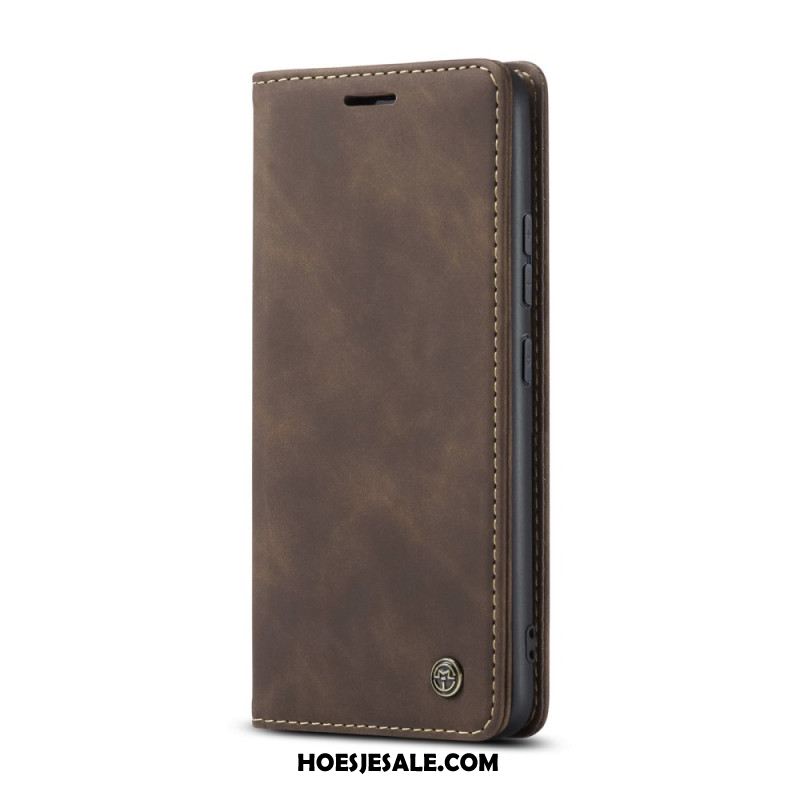 Folio-hoesje Xiaomi Redmi Note 14 5g Caseme Lederlook Bescherming Hoesje