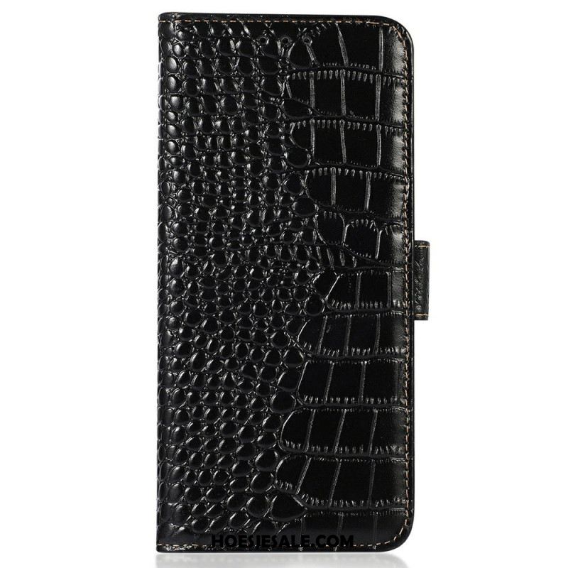 Folio-hoesje Xiaomi Redmi Note 14 5g Leer Met Krokodillenprint