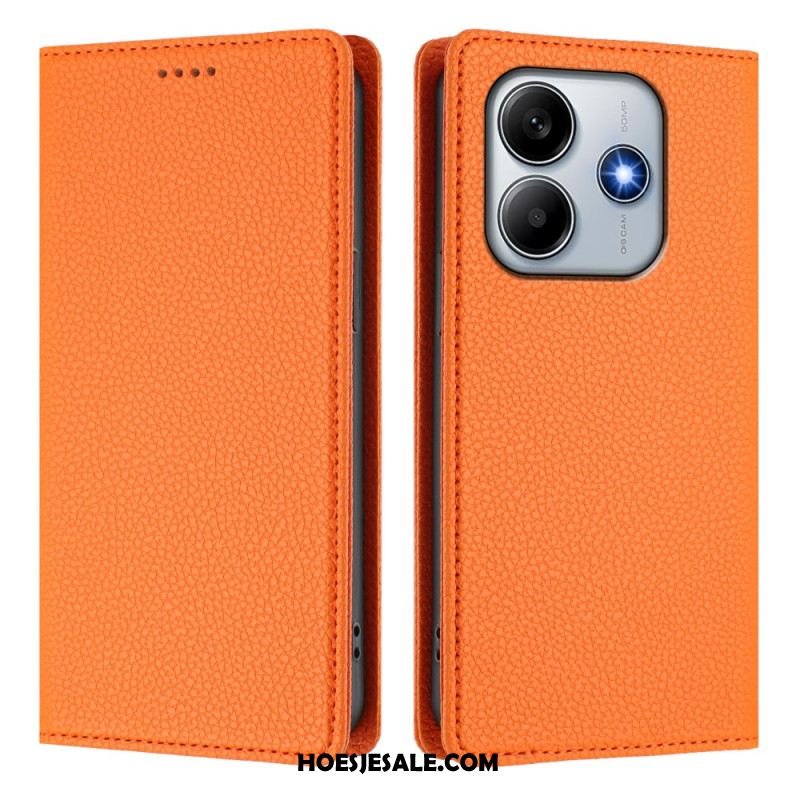Folio-hoesje Xiaomi Redmi Note 14 5g Rfid-blokkering Met Leerlook Bescherming Hoesje