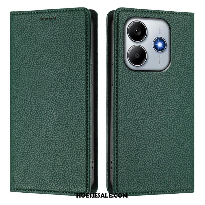 Folio-hoesje Xiaomi Redmi Note 14 5g Rfid-blokkering Met Leerlook Bescherming Hoesje