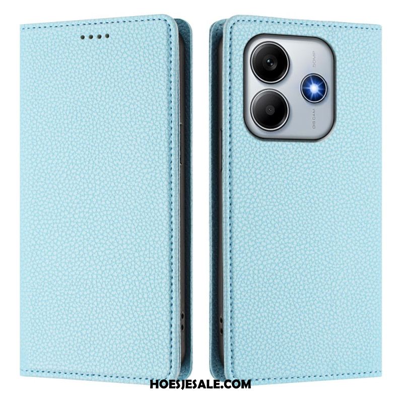 Folio-hoesje Xiaomi Redmi Note 14 5g Rfid-blokkering Met Leerlook Bescherming Hoesje