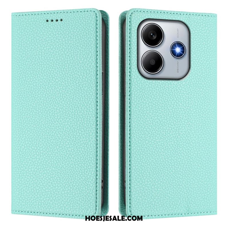 Folio-hoesje Xiaomi Redmi Note 14 5g Rfid-blokkering Met Leerlook Bescherming Hoesje