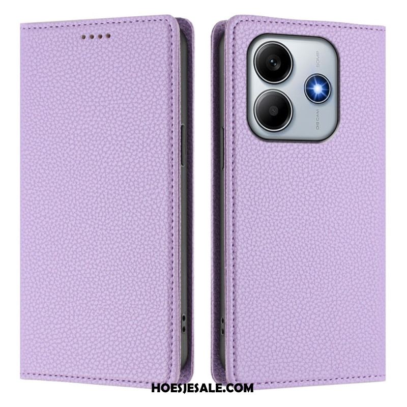 Folio-hoesje Xiaomi Redmi Note 14 5g Rfid-blokkering Met Leerlook Bescherming Hoesje