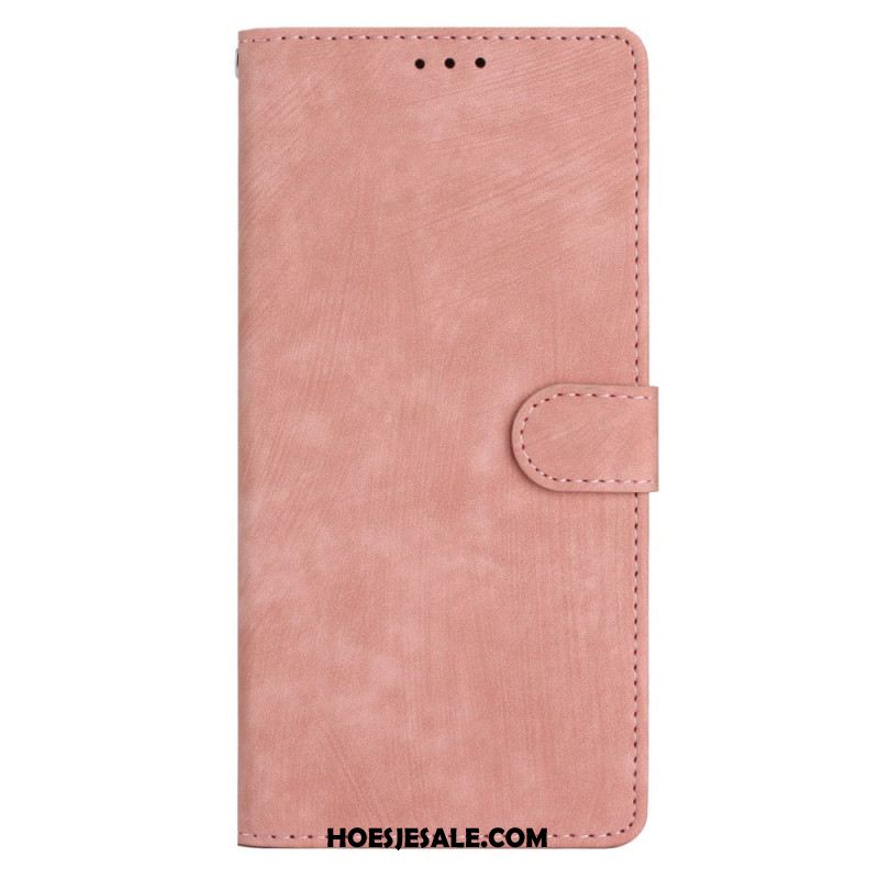 Folio-hoesje Xiaomi Redmi Note 14 5g Suède-look Met Bandje