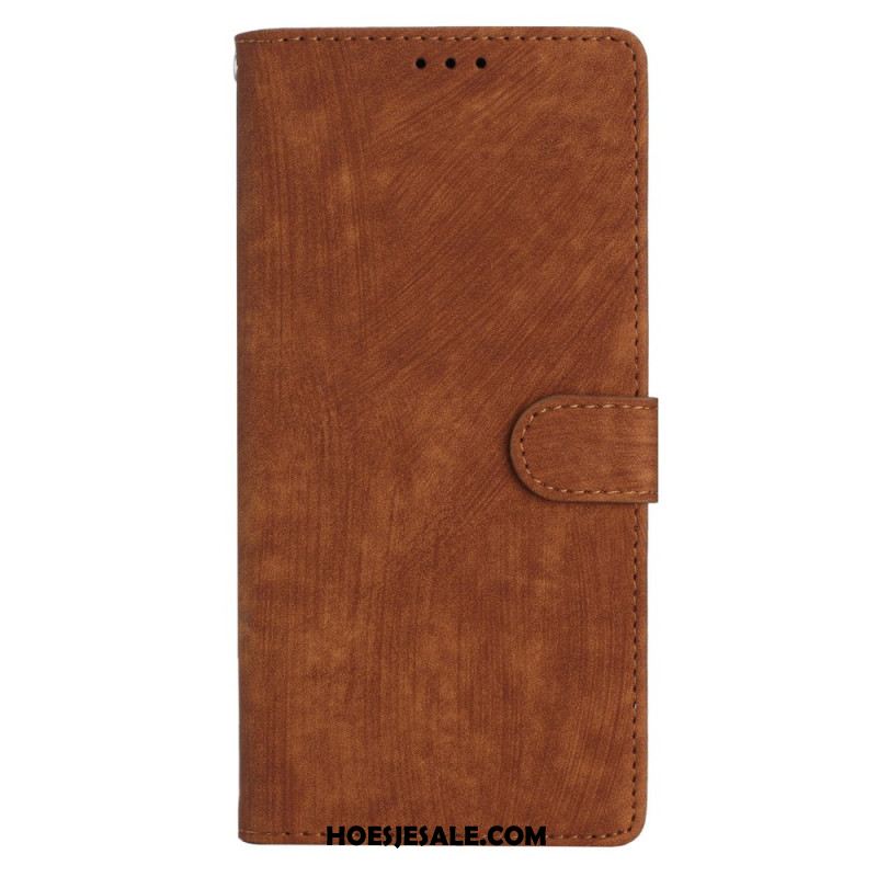 Folio-hoesje Xiaomi Redmi Note 14 5g Suède-look Met Bandje