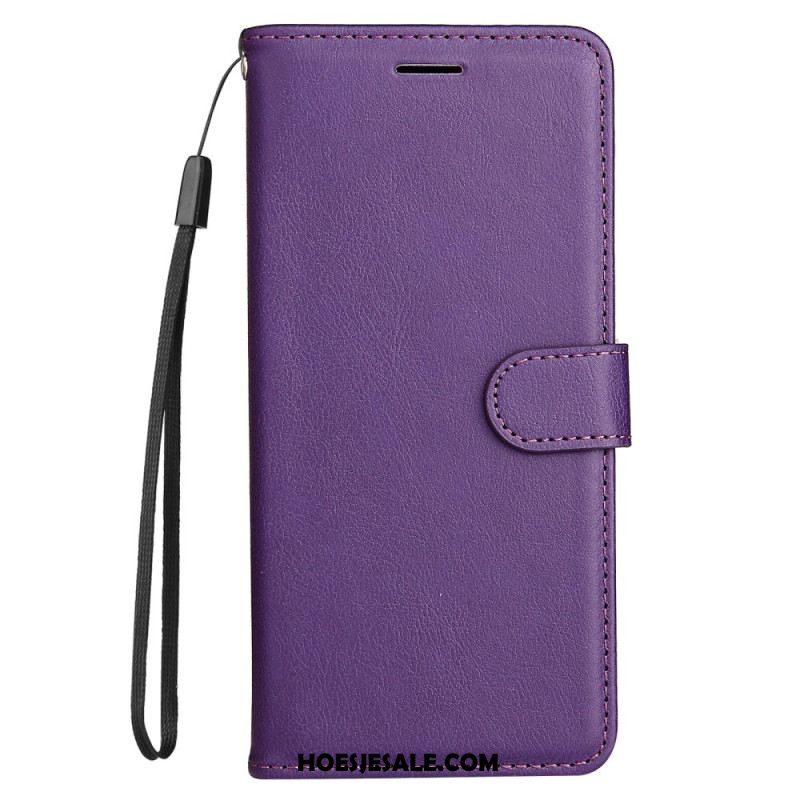 Folio-hoesje Xiaomi Redmi Note 14 5g Telefoonhoesje Kunstleer Met Bandje