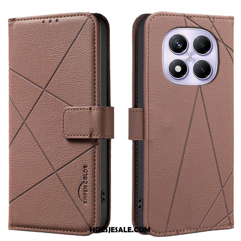 Folio-hoesje Xiaomi Redmi Note 14 Pro 4g Telefoonhoesje Binfen Color-lijnen