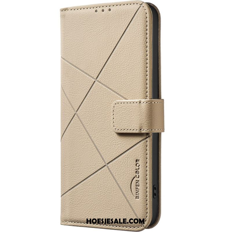 Folio-hoesje Xiaomi Redmi Note 14 Pro 4g Telefoonhoesje Binfen Color-lijnen