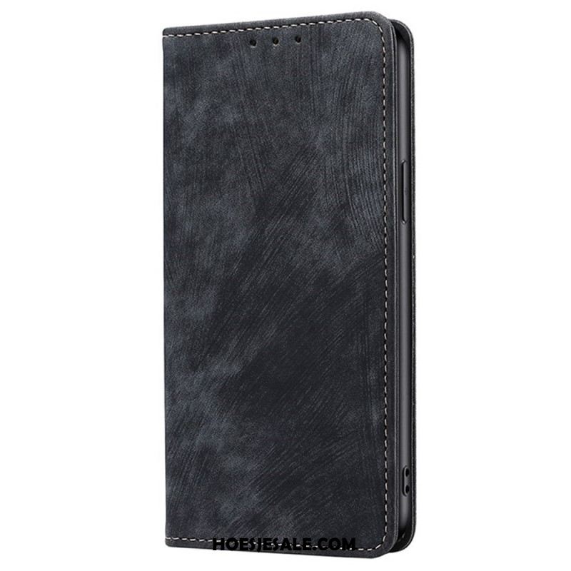 Folio-hoesje Xiaomi Redmi Note 14 Pro 4g Telefoonhoesje Rfid-portemonnee Met Suède-effect