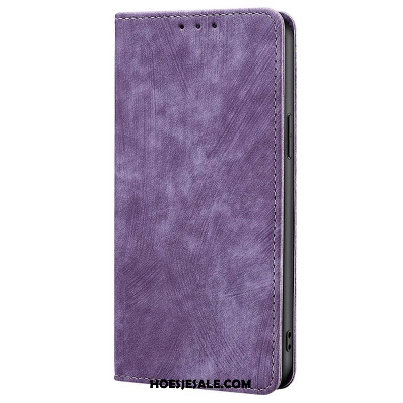 Folio-hoesje Xiaomi Redmi Note 14 Pro 4g Telefoonhoesje Rfid-portemonnee Met Suède-effect
