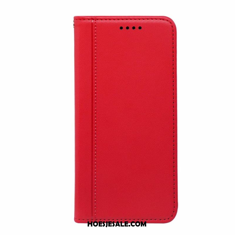 Folio-hoesje Xiaomi Redmi Note 14 Pro 4g Telefoonhoesje Stiksels En Bandje