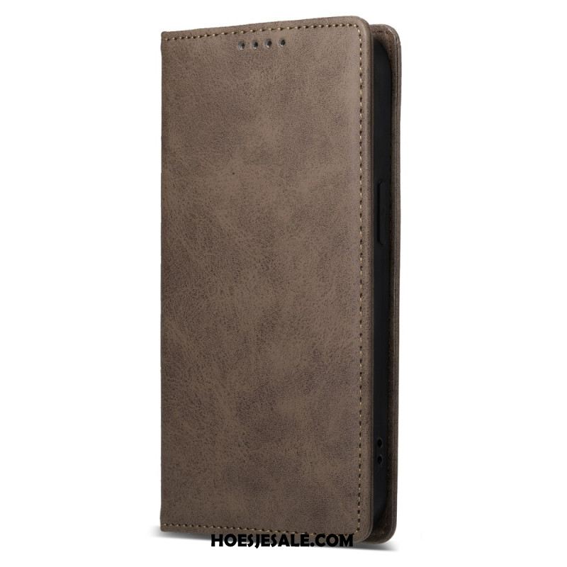 Folio-hoesje Xiaomi Redmi Note 14 Pro 5g Vintage Leer-effect Bescherming Hoesje