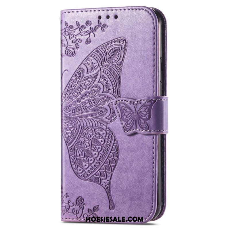 Folio-hoesje Xiaomi Redmi Note 14 Pro Plus 5g Barok Vlinder