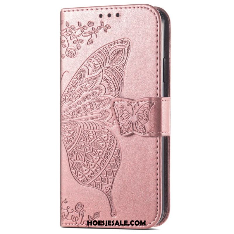 Folio-hoesje Xiaomi Redmi Note 14 Pro Plus 5g Barok Vlinder