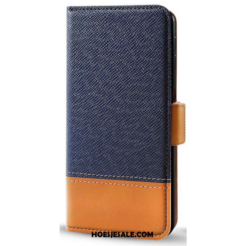 Folio-hoesje Xiaomi Redmi Note 14 Pro Plus 5g Telefoonhoesje Duo Textuur