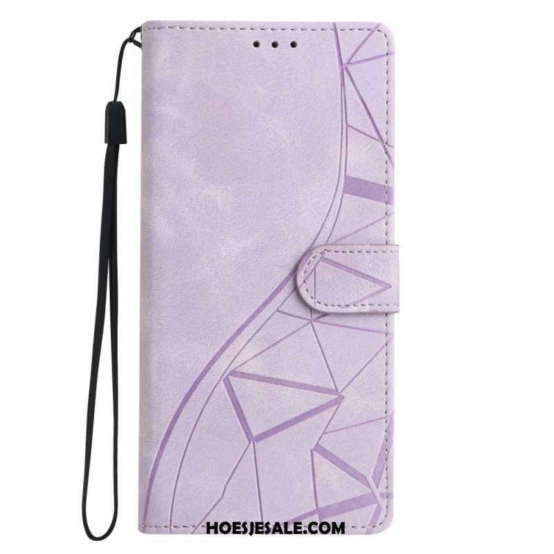 Folio-hoesje Xiaomi Redmi Note 15 5g Telefoonhoesje Driehoekspatroon