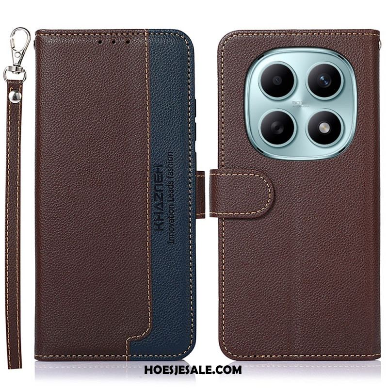 Folio-hoesje Xiaomi Redmi Note 15 5g Telefoonhoesje Tweekleurig Khazneh