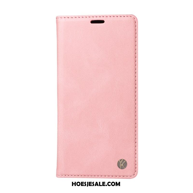 Folio-hoesje Xiaomi Redmi Note 15 5g Telefoonhoesje Yikatu Suède-effect