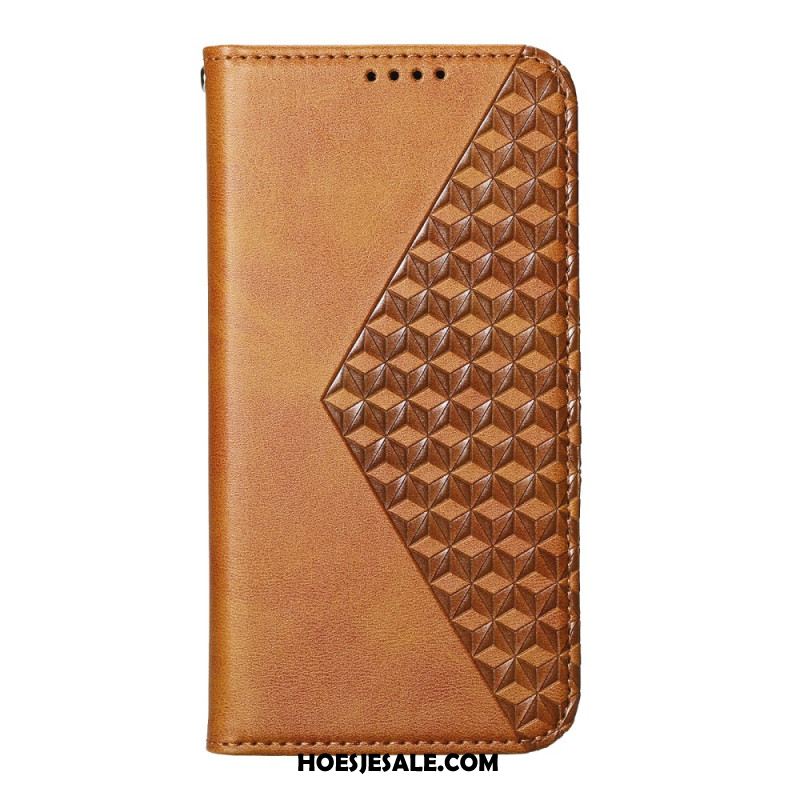 Folio-hoesje Xiaomi Redmi Note 15 Pro 5g Diamantprint Met Bandje