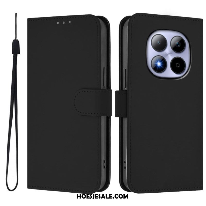 Folio-hoesje Xiaomi Redmi Note 15 Pro 5g Effen Kunstleer