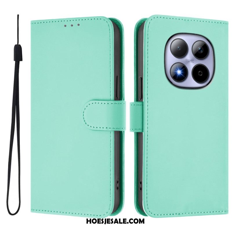 Folio-hoesje Xiaomi Redmi Note 15 Pro 5g Effen Kunstleer