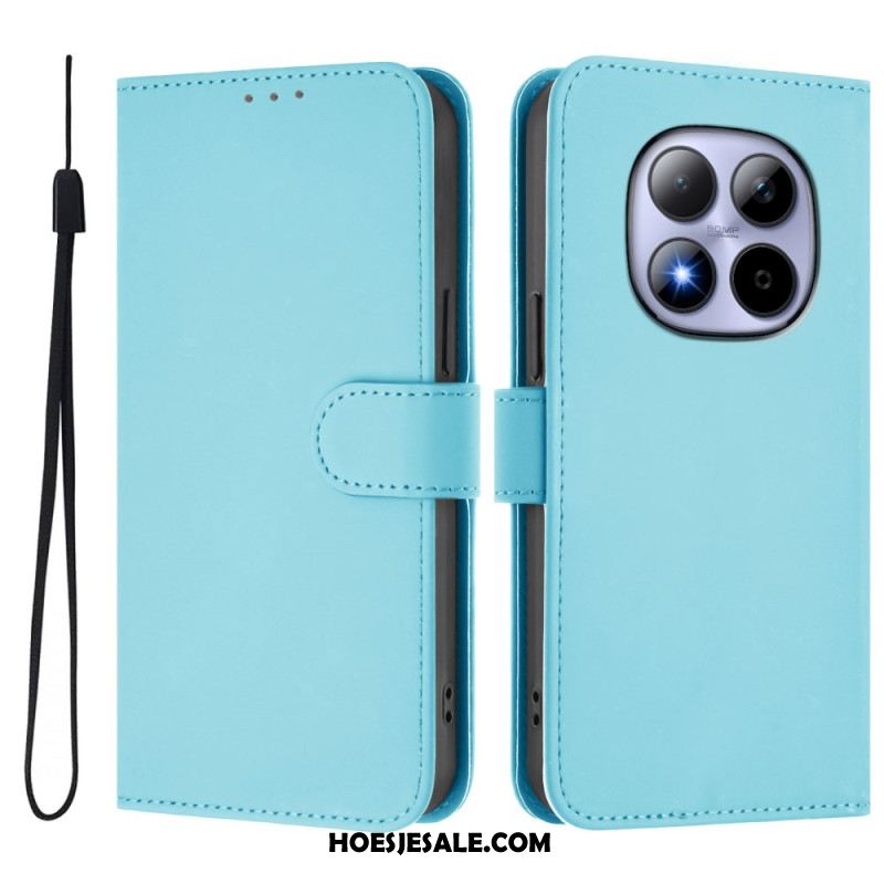 Folio-hoesje Xiaomi Redmi Note 15 Pro 5g Effen Kunstleer