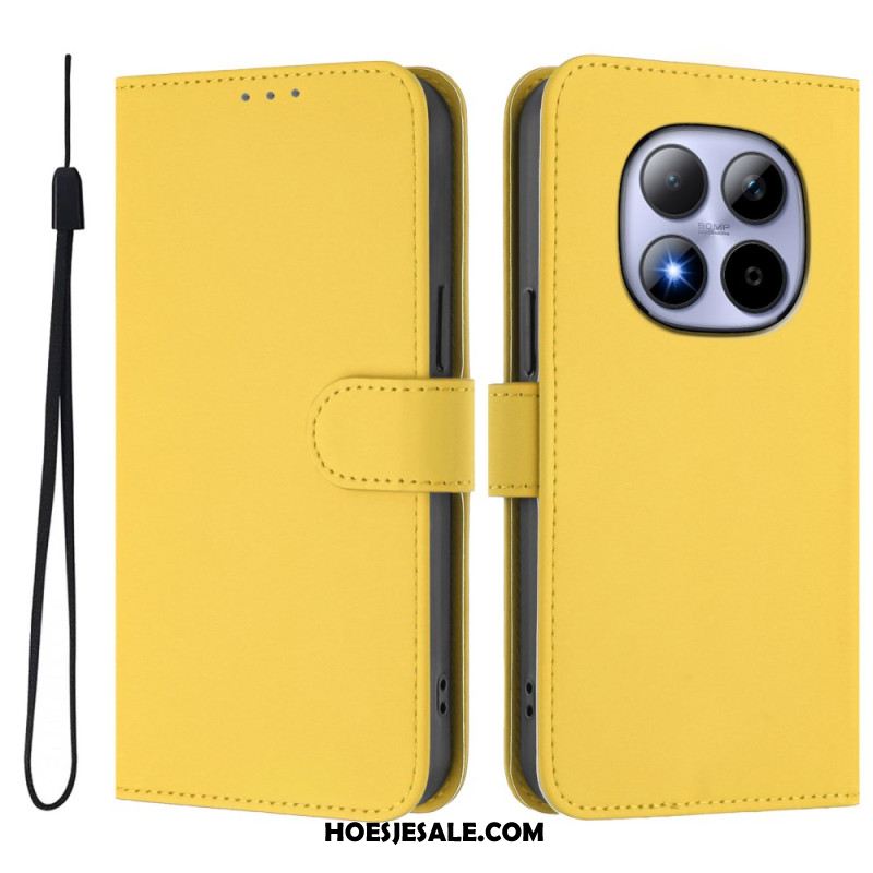 Folio-hoesje Xiaomi Redmi Note 15 Pro 5g Effen Kunstleer