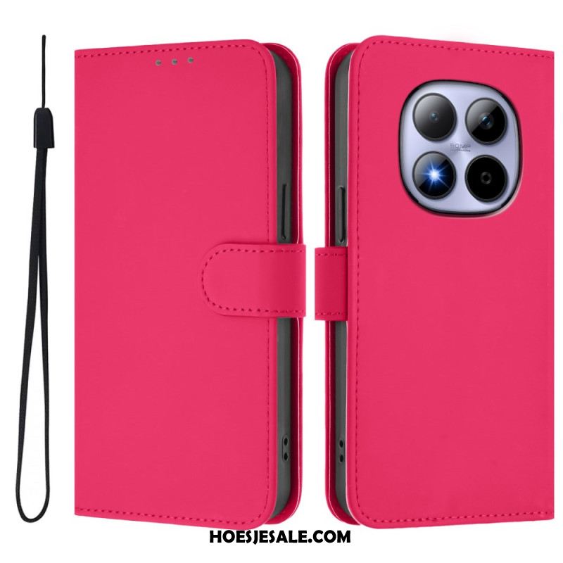 Folio-hoesje Xiaomi Redmi Note 15 Pro 5g Effen Kunstleer