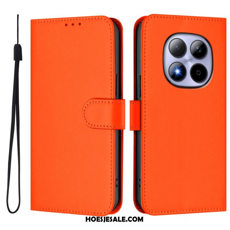 Folio-hoesje Xiaomi Redmi Note 15 Pro 5g Effen Kunstleer