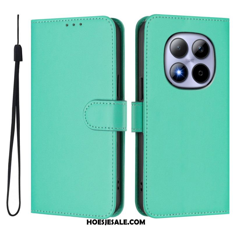 Folio-hoesje Xiaomi Redmi Note 15 Pro 5g Effen Kunstleer