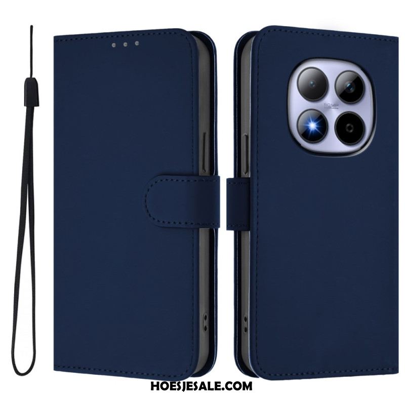 Folio-hoesje Xiaomi Redmi Note 15 Pro 5g Effen Kunstleer