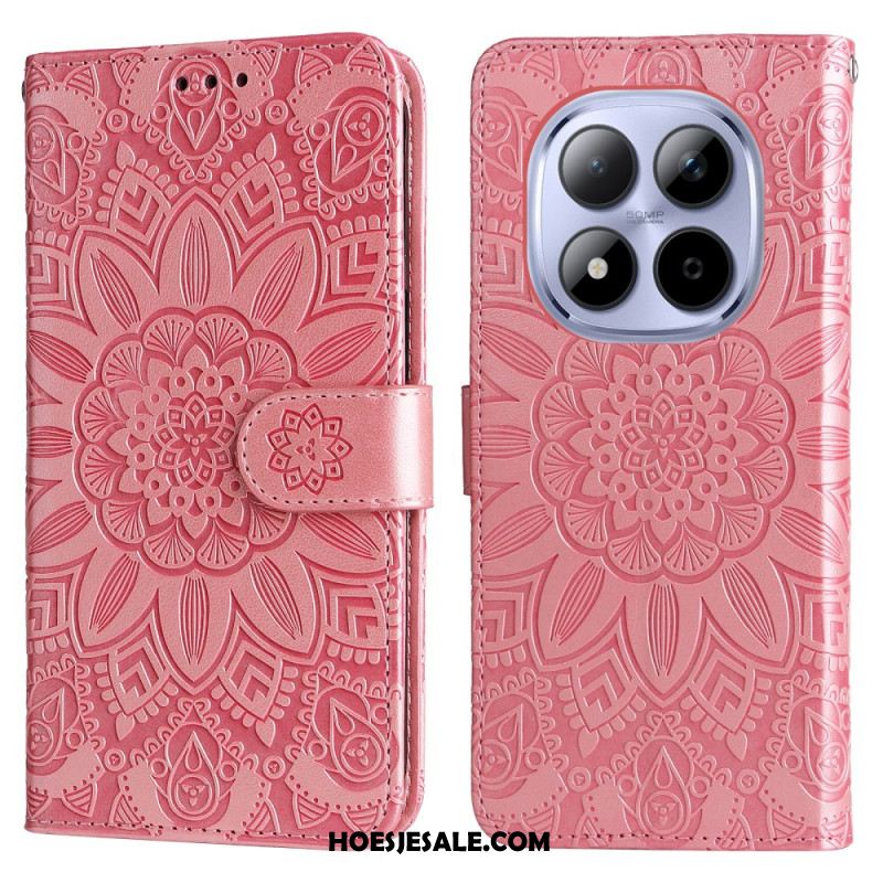 Folio-hoesje Xiaomi Redmi Note 15 Pro 5g Telefoonhoesje Zonnebloempatroon