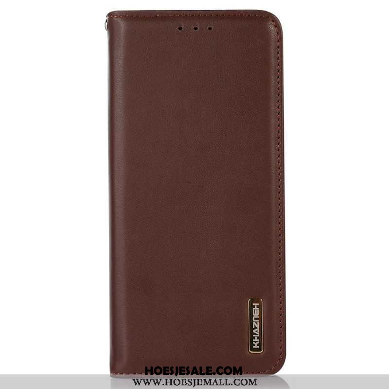 Folio-hoesje iPhone 16 Pro Max Khazneh-leer