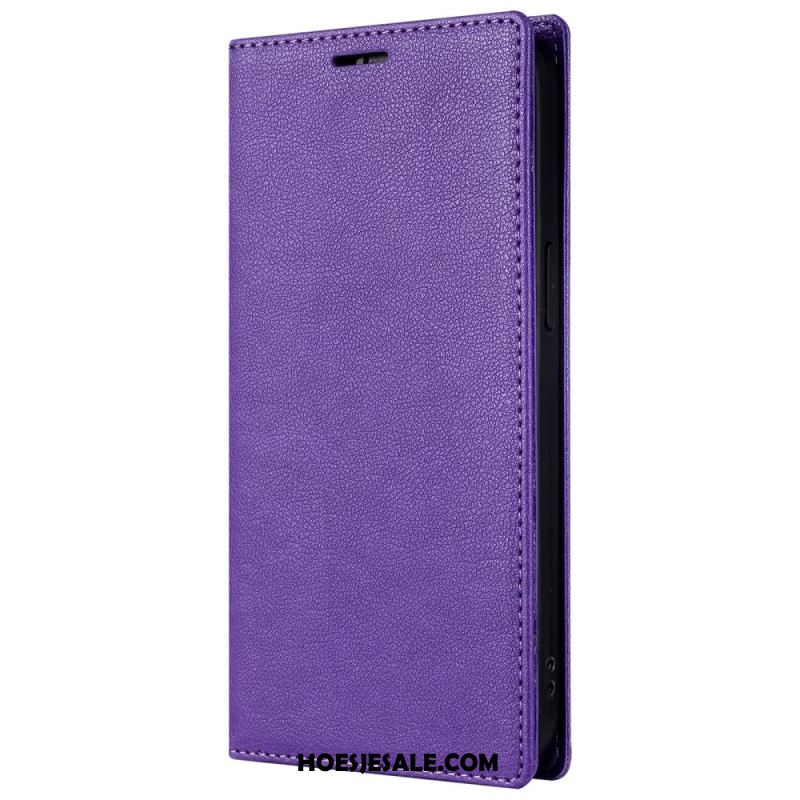 Folio-hoesje iPhone 16 Pro Telefoonhoesje Ledereffect