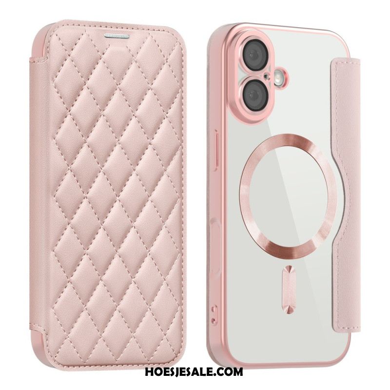 Folio-hoesje iPhone 17 Magsafe-compatibel Gewatteerd