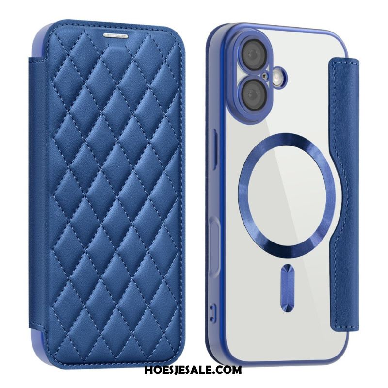 Folio-hoesje iPhone 17 Magsafe-compatibel Gewatteerd