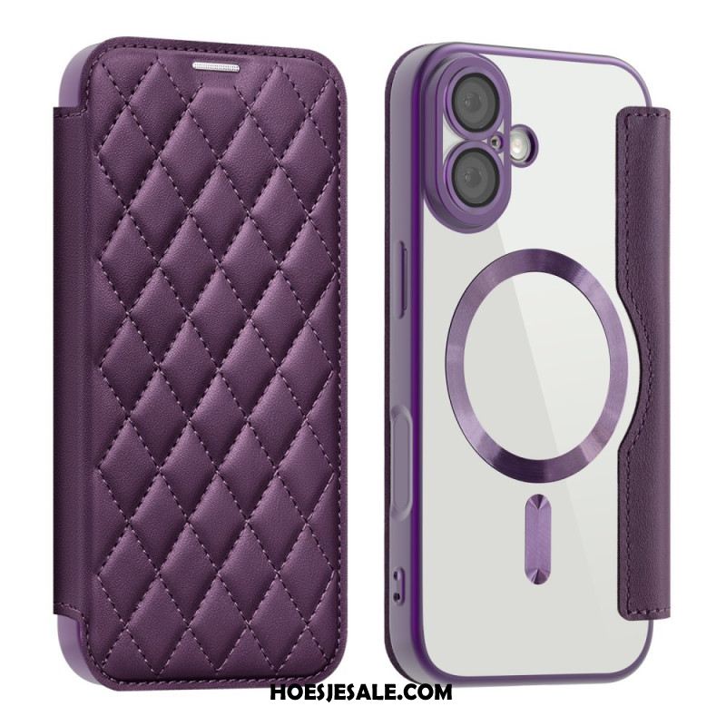 Folio-hoesje iPhone 17 Magsafe-compatibel Gewatteerd