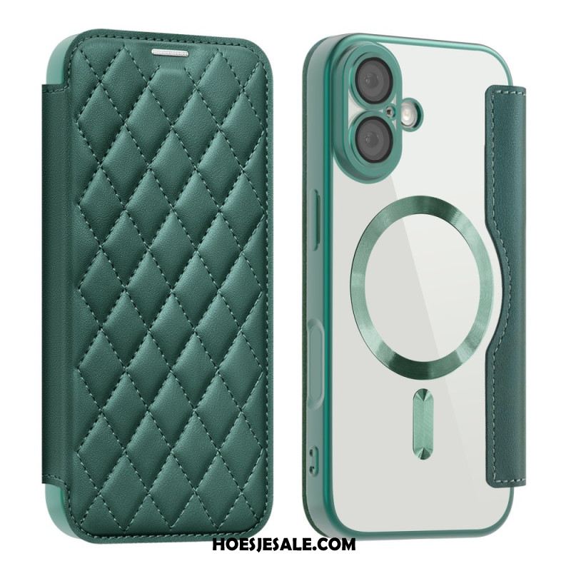 Folio-hoesje iPhone 17 Magsafe-compatibel Gewatteerd