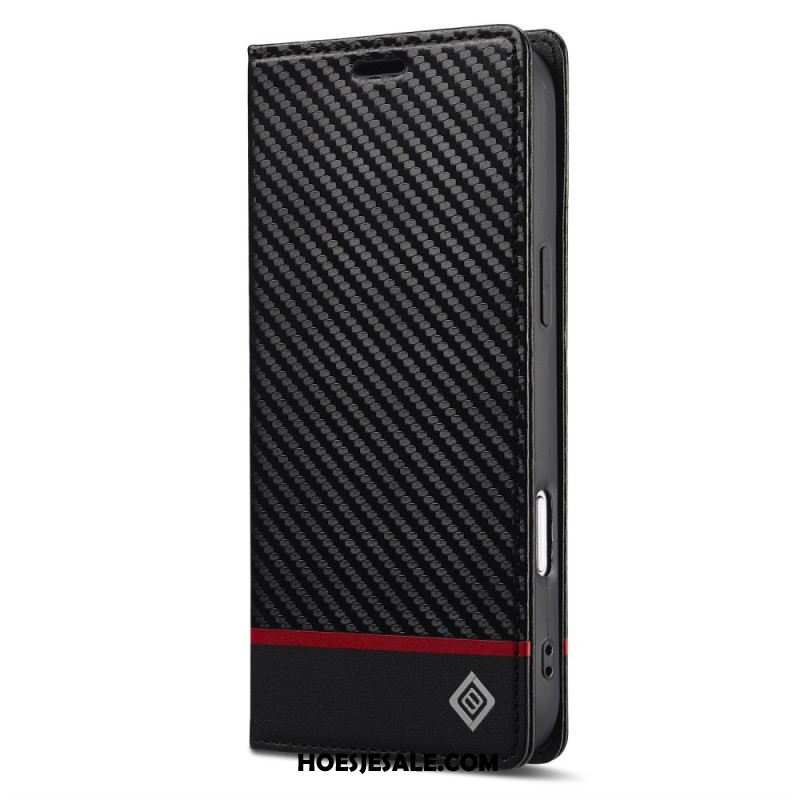 Folio-hoesje iPhone 17 Pro Lc.imeeke Koolstofvezel