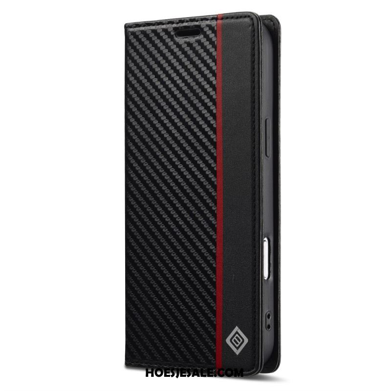 Folio-hoesje iPhone 17 Pro Lc.imeeke Koolstofvezel