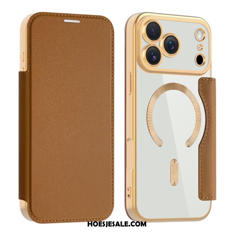 Folio-hoesje iPhone 17 Pro Max Magsafe-compatibel Met Rfid-kaarthouder