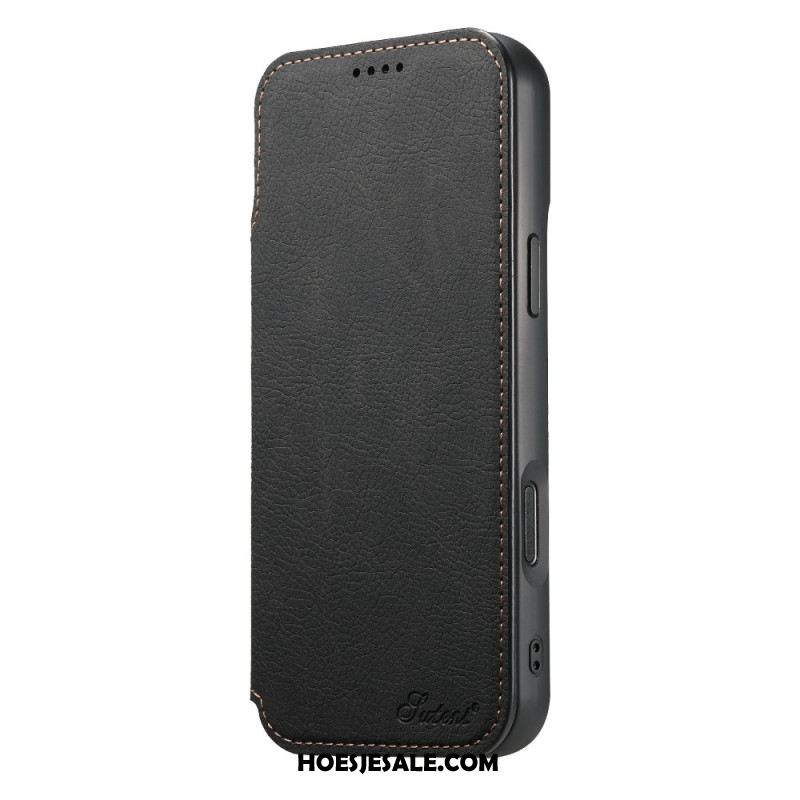 Folio-hoesje iPhone 17 Pro Max Magsafe-compatibel Suteni