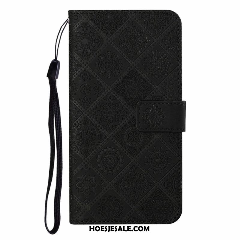 Folio-hoesje iPhone 17 Pro Max Telefoonhoesje Patchwork