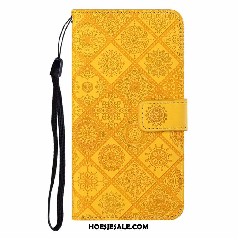 Folio-hoesje iPhone 17 Pro Max Telefoonhoesje Patchwork
