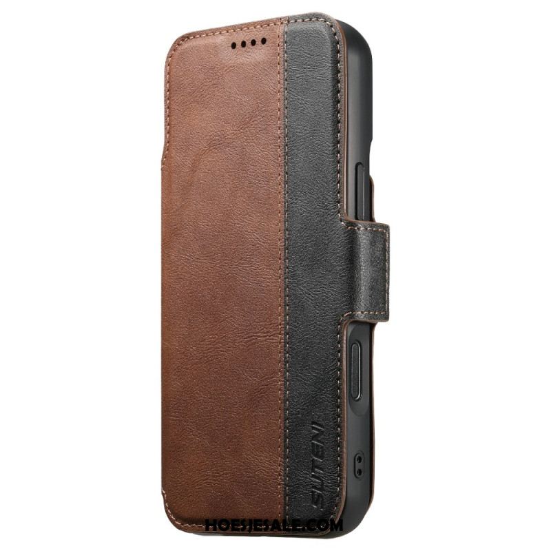 Folio-hoesje iPhone 17 Pro Max Telefoonhoesje Tweekleurige Afneembare Magsafe-hoes Suteni