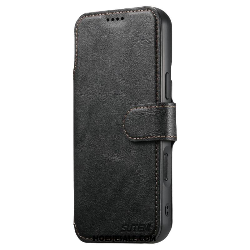 Folio-hoesje iPhone 17 Pro Telefoonhoesje Magnetisch Met Retro Afneembare Hoes