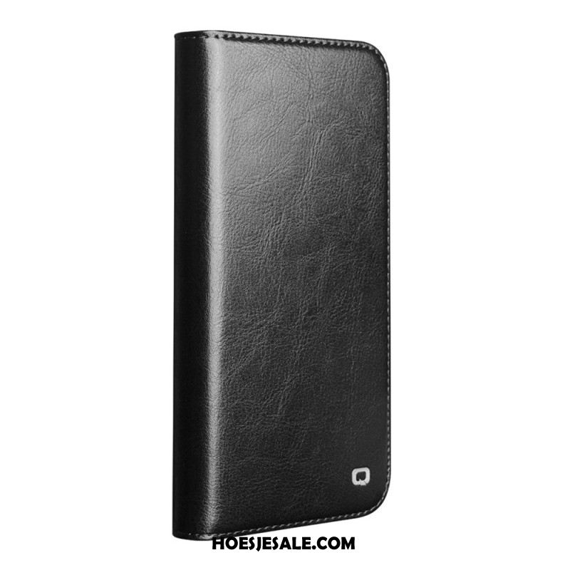 Folio-hoesje iPhone Air Echt Leer Qialino Bescherming Hoesje